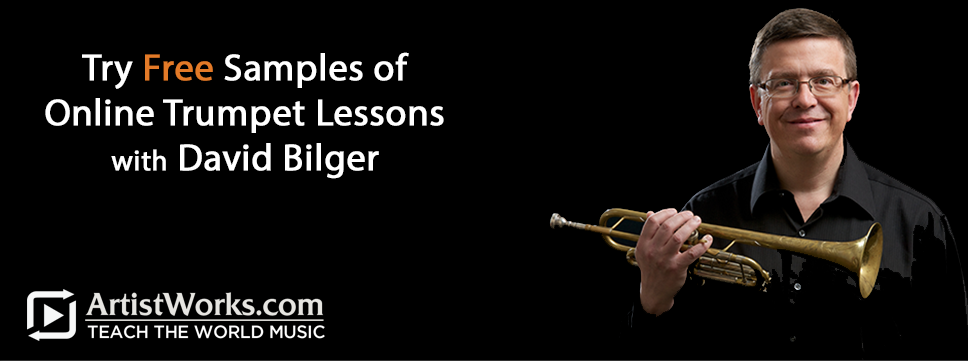 Try free trumpet lessons with David Bilger