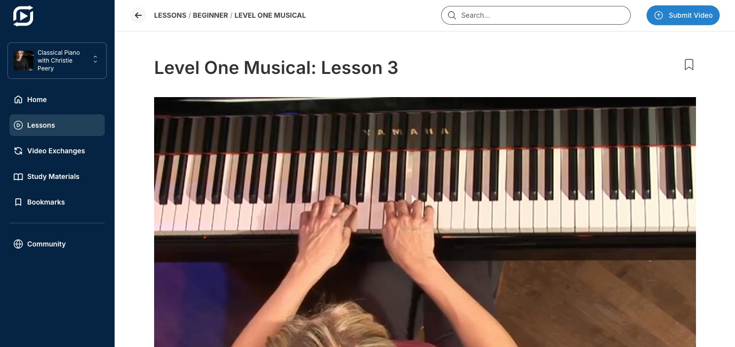 Lessons Page