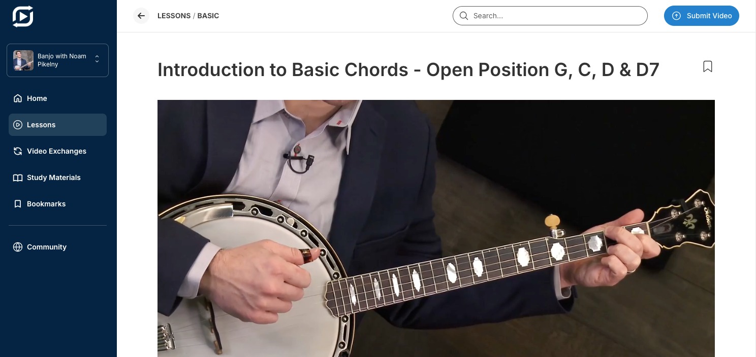 Lessons Page