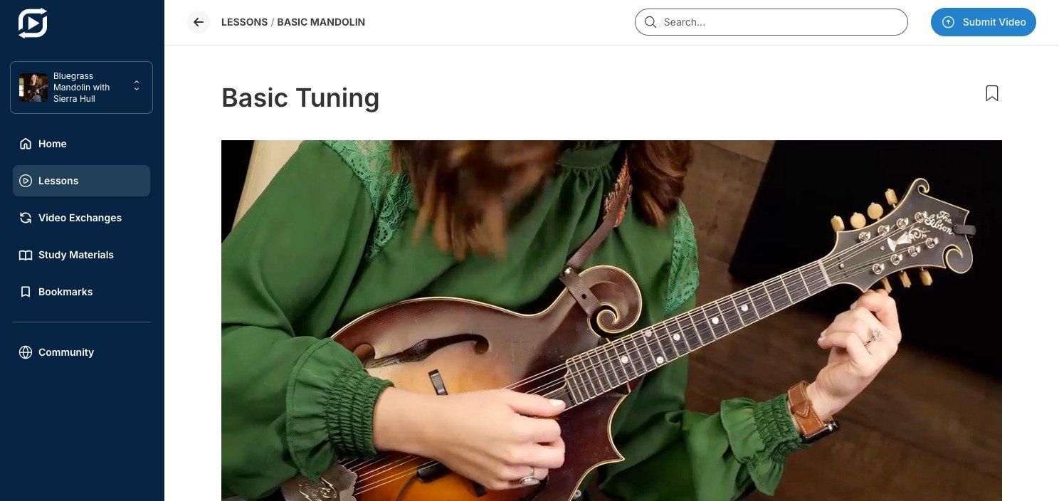 Lessons Page