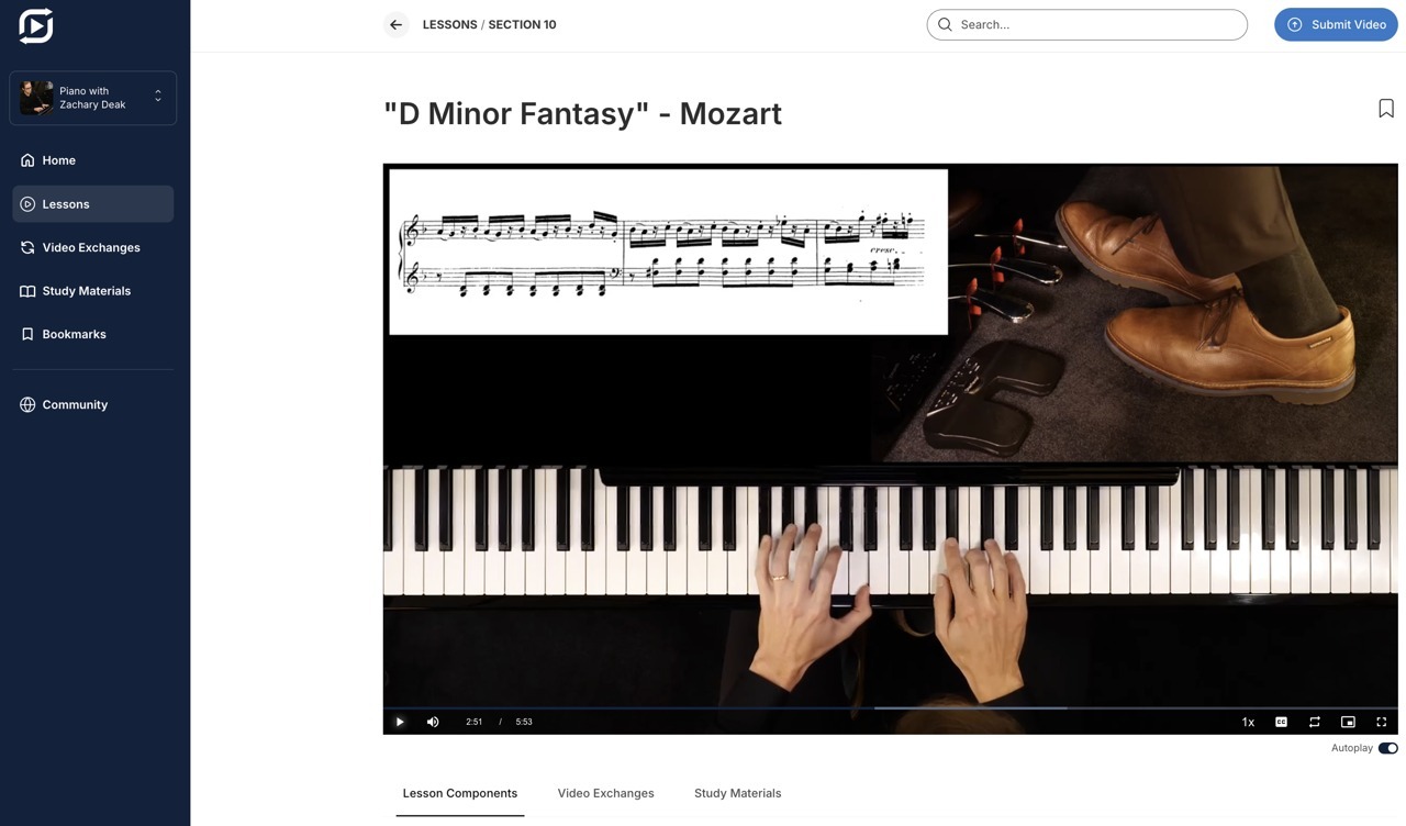 Lessons Page